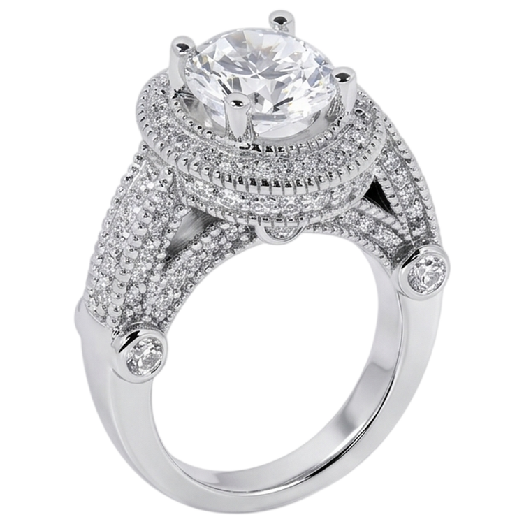 Bague Diamant Naturel 3.50 Carats