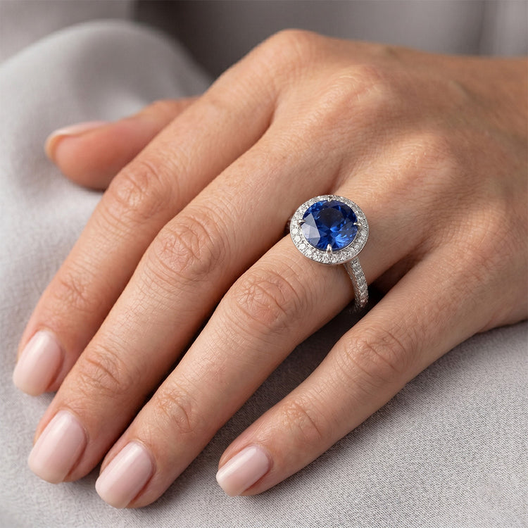 Bague Saphir GIA CERTIFIÉ 3,44 Carats