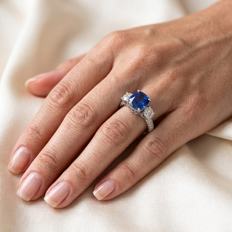 Bague Diamant Naturel 3.50 Carats