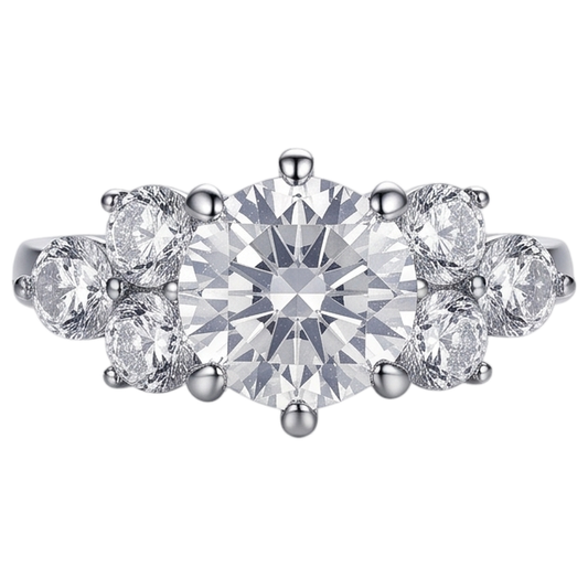 Bague Diamant Naturel 3.80 Carats