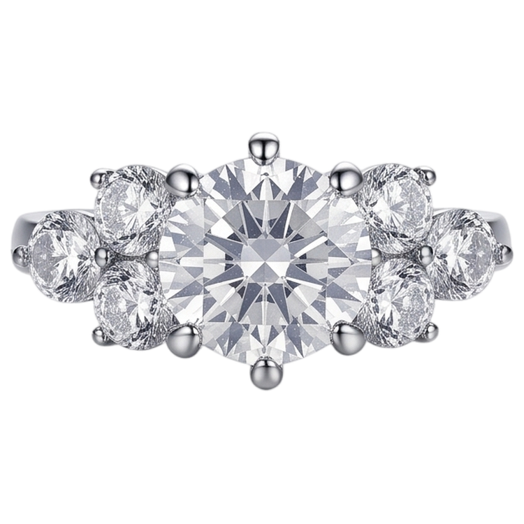 Bague Diamant Naturel 3.80 Carats