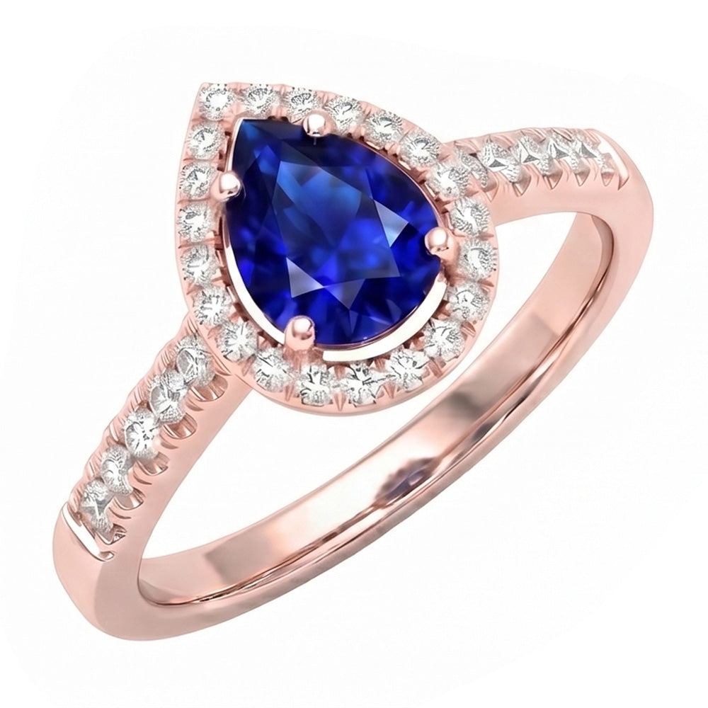 Bague Diamant Naturel 3 Carats - Or Rose 14K