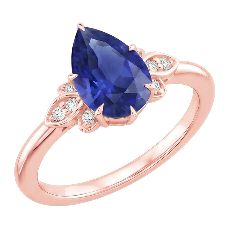 Bague Diamant Naturel 3 Carats - Or Rose 14K