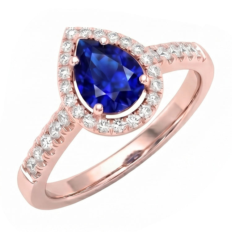 Bague Diamant Naturel 3 Carats - Or Rose 14K