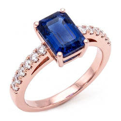 Bague Diamant Naturel 3 Carats - Or Rose 14K