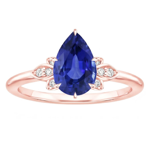 Bague Diamant Naturel 3 Carats - Or Rose 14K
