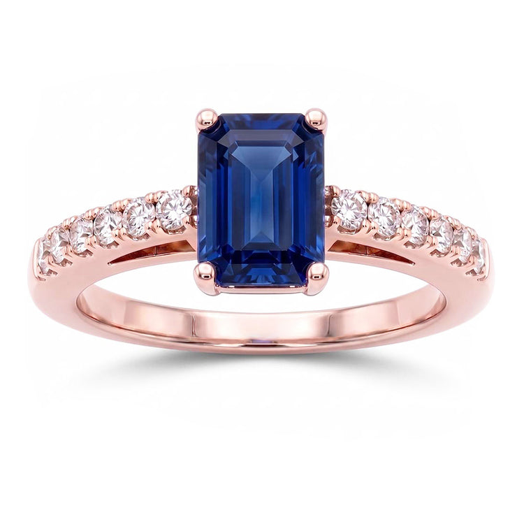 Bague Diamant Naturel 3 Carats - Or Rose 14K