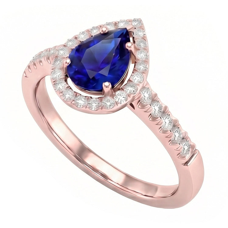 Bague Diamant Naturel 3 Carats - Or Rose 14K