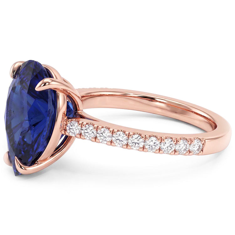 Bague Diamant Naturel 3 Carats - Or Rose 14K