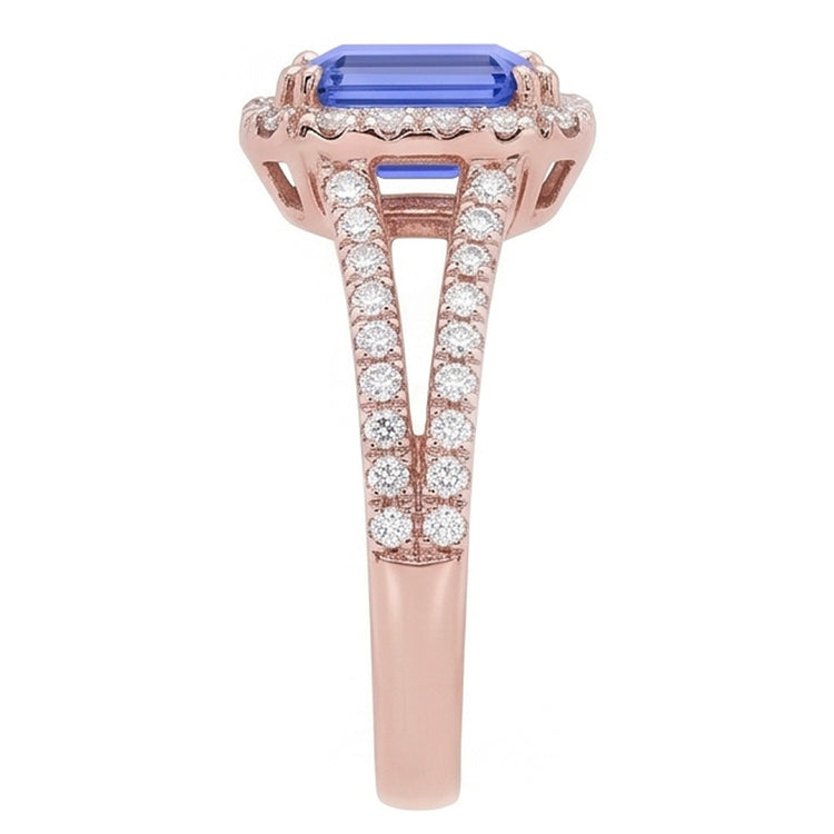 Bague Diamant Naturel 3 Carats - Or Rose 14K
