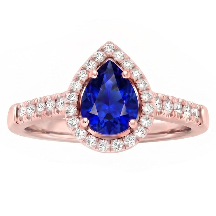 Bague Diamant Naturel 3 Carats - Or Rose 14K