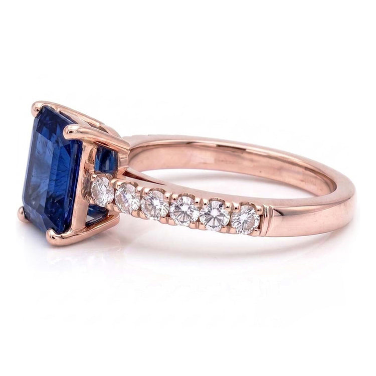 Bague Diamant Naturel 3 Carats - Or Rose 14K