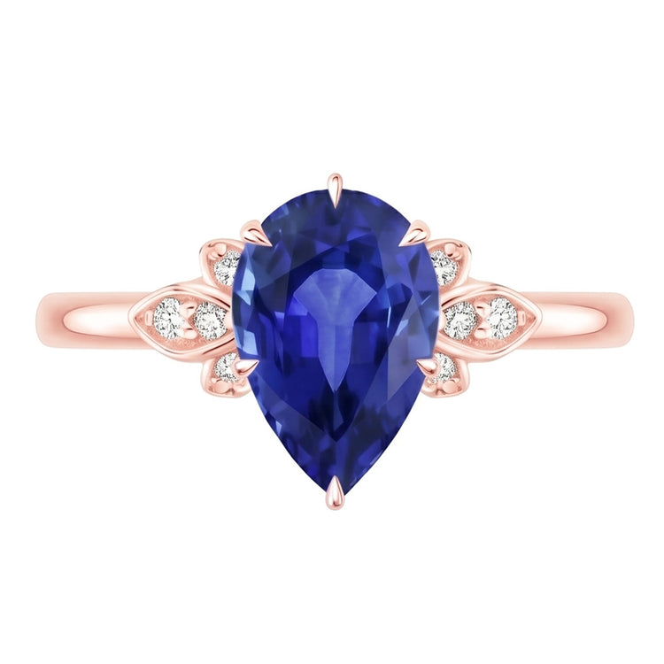 Bague Diamant Naturel 3 Carats - Or Rose 14K