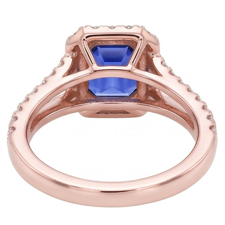 Bague Diamant Naturel 3 Carats - Or Rose 14K