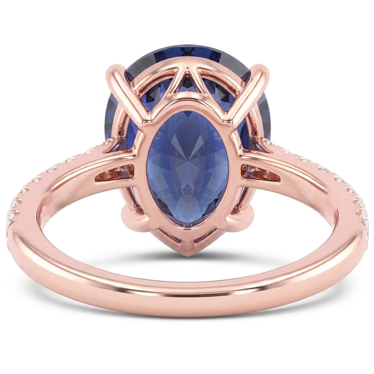 Bague Diamant Naturel 3 Carats - Or Rose 14K