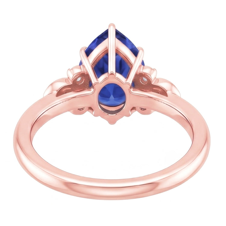 Bague Diamant Naturel 3 Carats - Or Rose 14K