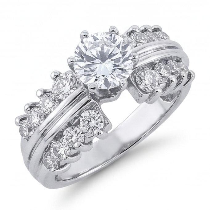 Bague Diamant Naturel 3 Carats