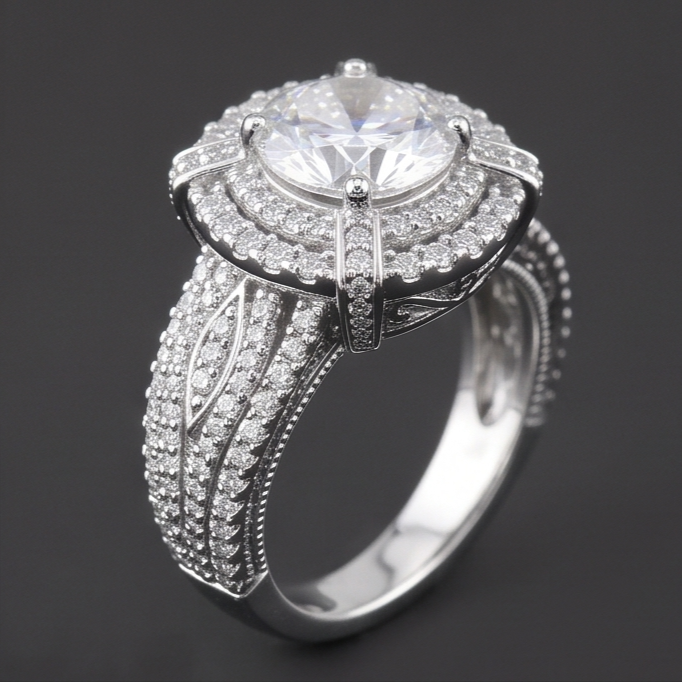 Bague Diamant Naturel 3 Carats