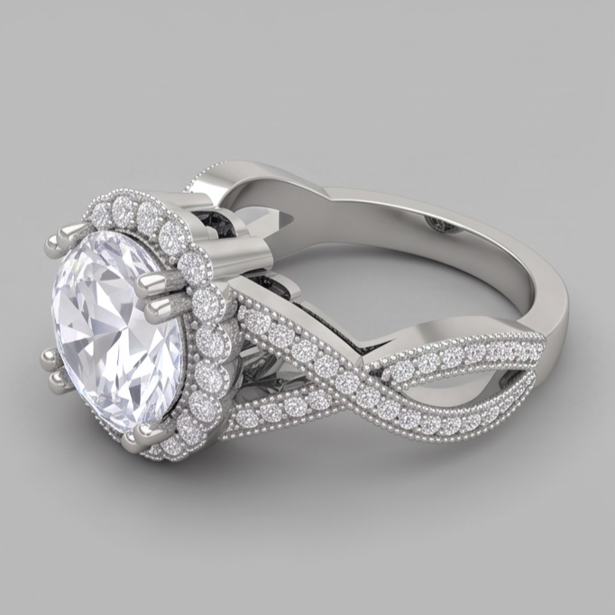 Bague Diamant Naturel 3 Carats