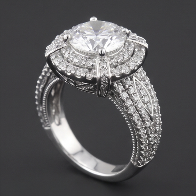 Bague Diamant Naturel 3 Carats
