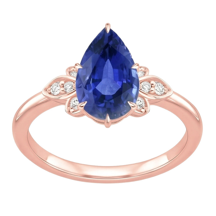Bague Diamant Naturel 4.50 Carats - Or Rose 14K