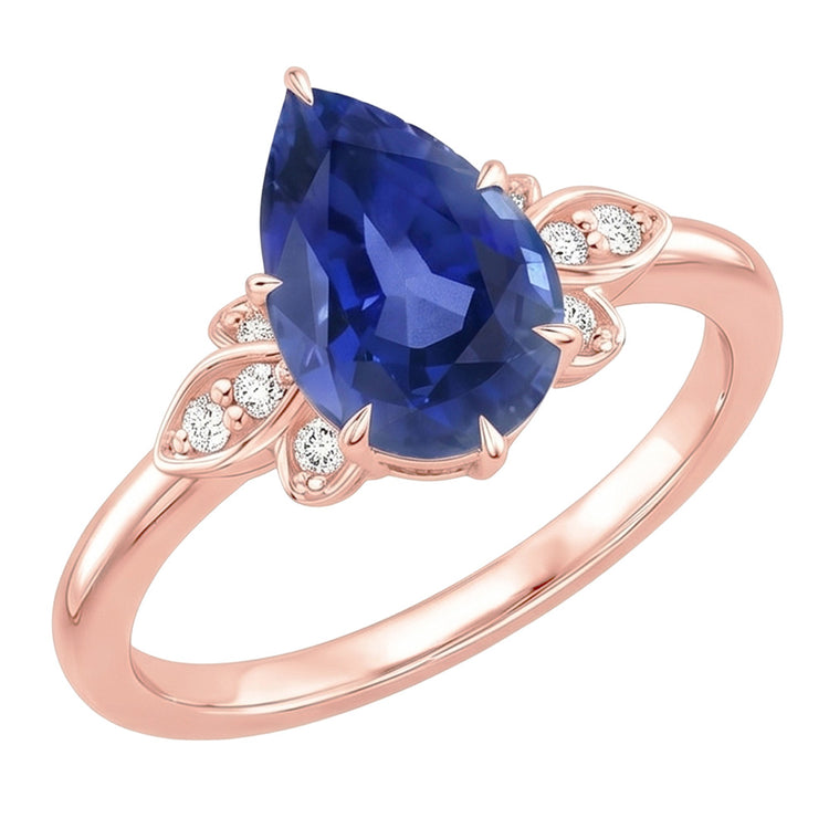Bague Diamant Naturel 4.50 Carats - Or Rose 14K