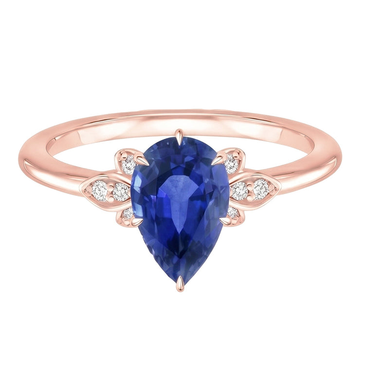 Bague Diamant Naturel 4.50 Carats - Or Rose 14K