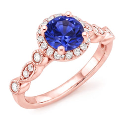 Bague Diamant Naturel 4 Carats - Or Rose 14K