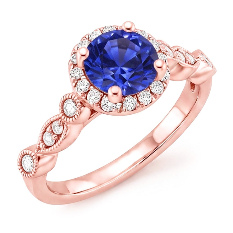 Bague Diamant Naturel 4 Carats - Or Rose 14K