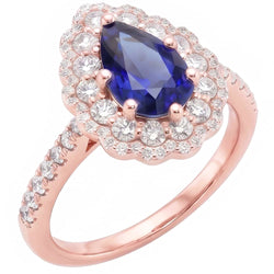 Bague Diamant Naturel 4 Carats - Or Rose 14K