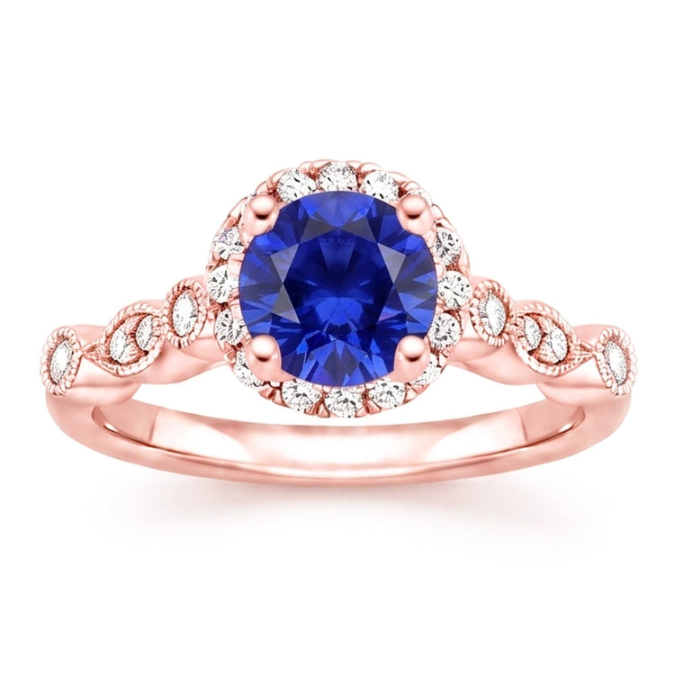 Bague Diamant Naturel 4 Carats - Or Rose 14K