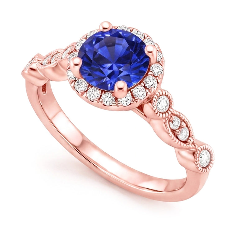 Bague Diamant Naturel 4 Carats - Or Rose 14K