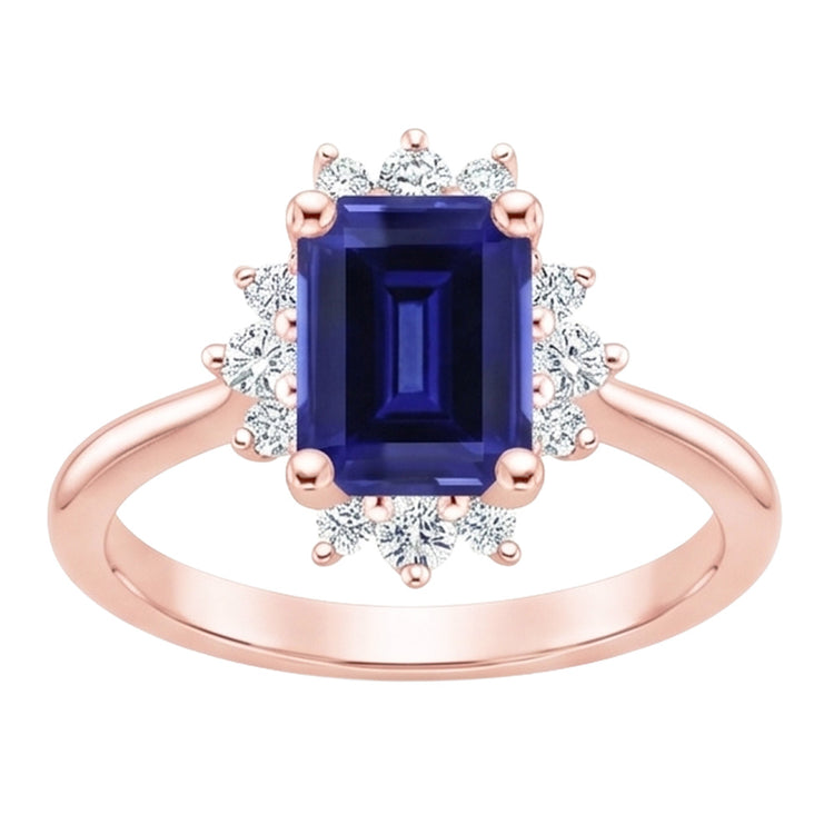 Bague Diamant Naturel 4 Carats - Or Rose 14K