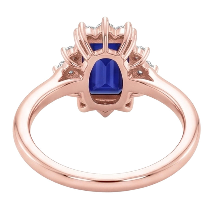 Bague Diamant Naturel 4 Carats - Or Rose 14K