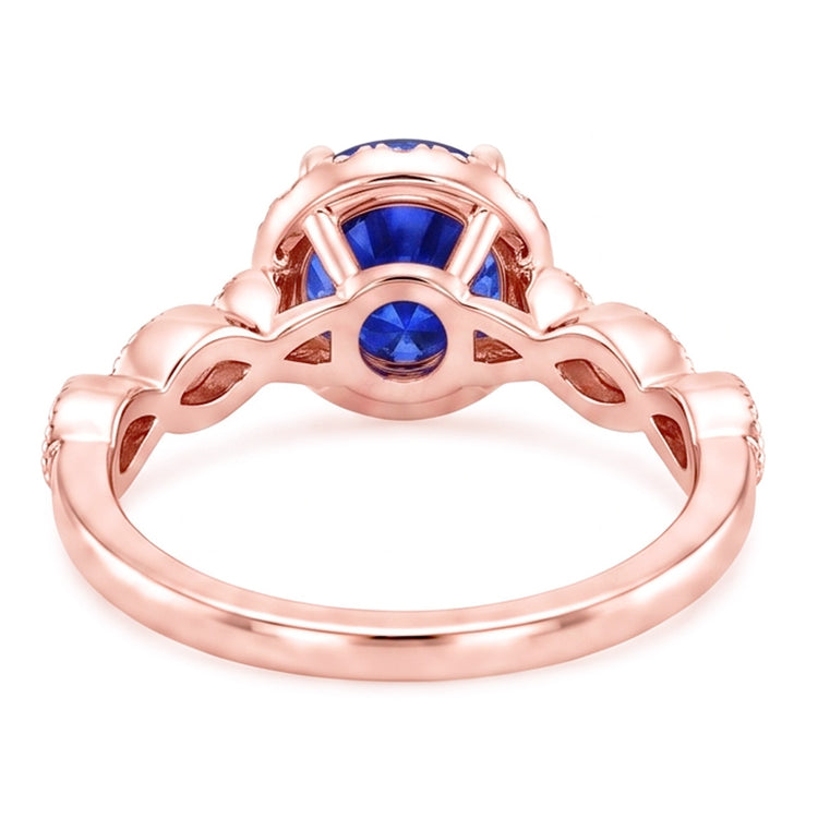 Bague Diamant Naturel 4 Carats - Or Rose 14K