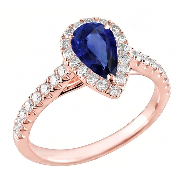 Bague Diamant Naturel 5.50 Carats - Or Rose 14K