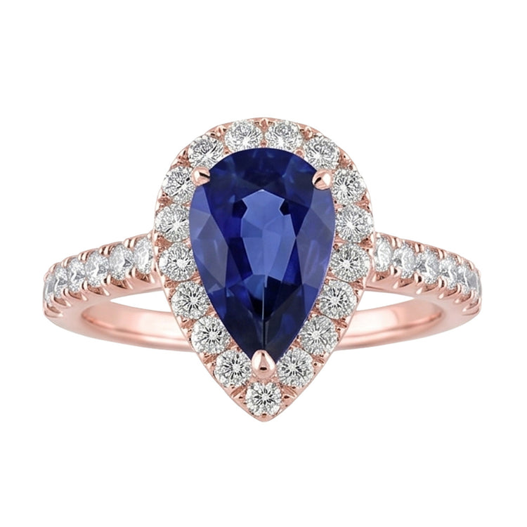 Bague Diamant Naturel 5.50 Carats - Or Rose 14K
