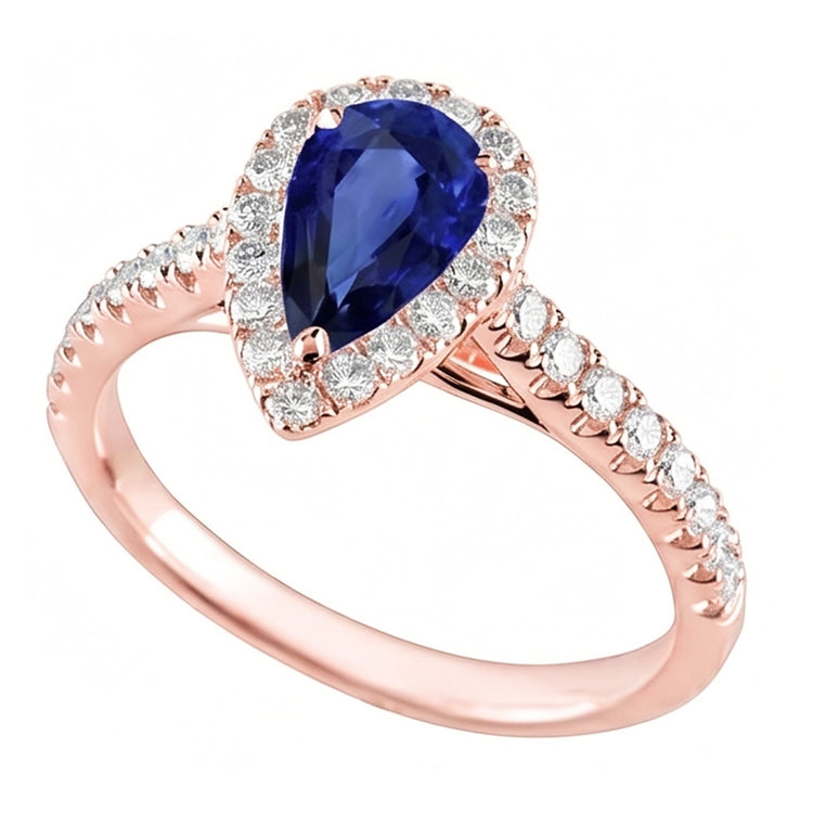 Bague Diamant Naturel 5.50 Carats - Or Rose 14K