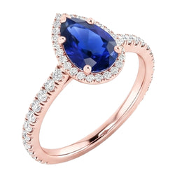 Bague Diamant Naturel 5 Carats - Or Rose 14K