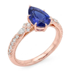 Bague Diamant Naturel 5 Carats - Or Rose 14K