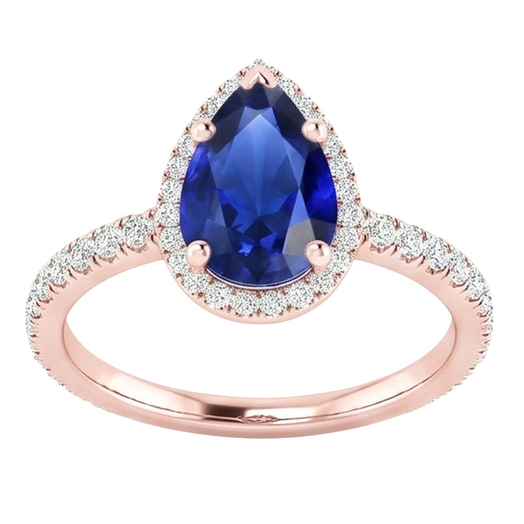 Bague Diamant Naturel 5 Carats - Or Rose 14K