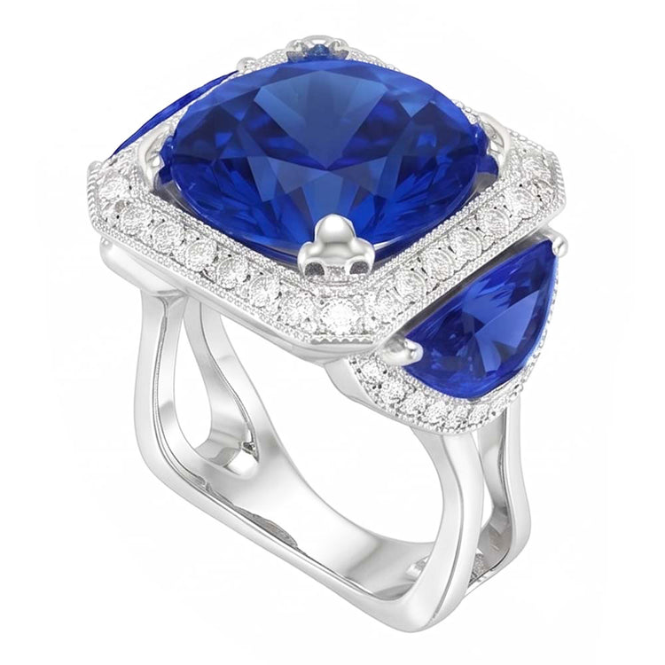 Bague Diamant Naturel 6.01 Carats