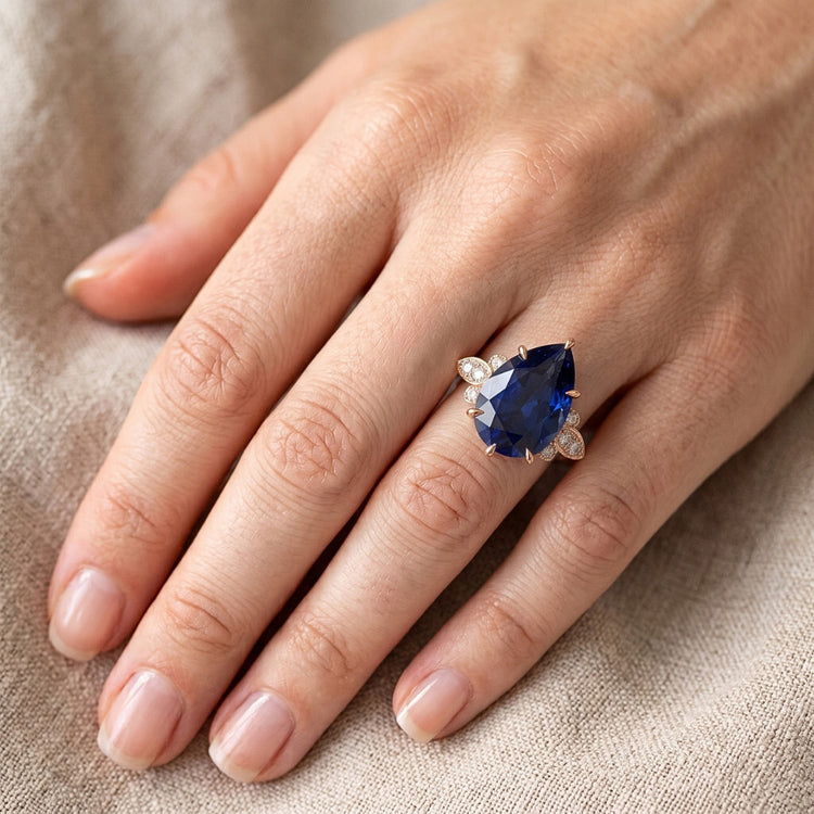 Bague Diamant Naturel 7.25 Carats - Or Rose 14K