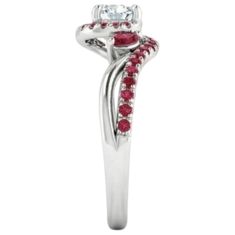 Bague Diamant Naturels Extraits des Mines ( et non cultivés en laboratoire ) 1.65 Carats Rubis Birman Femme Bijoux