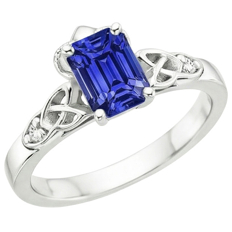 naturel diamant 3.25carats bague angle de côté