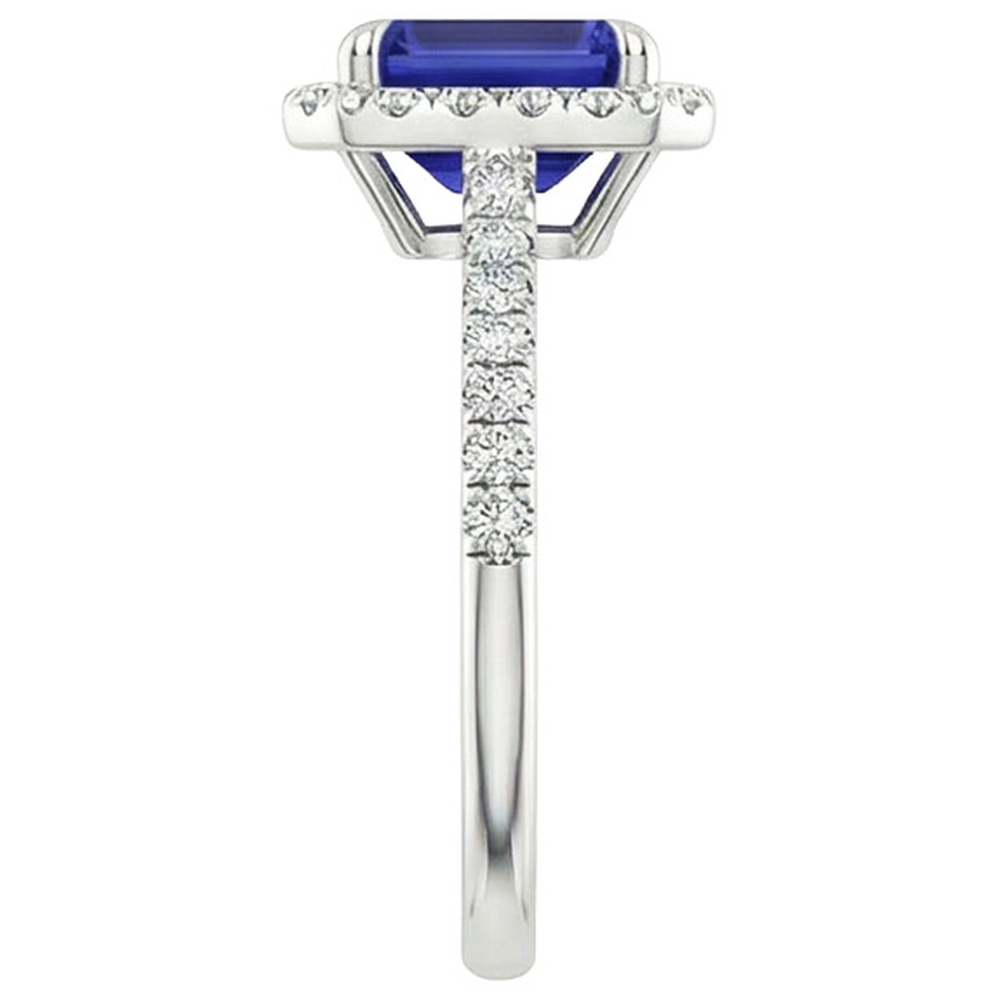 naturel diamant 4.25carats bague vue de profil