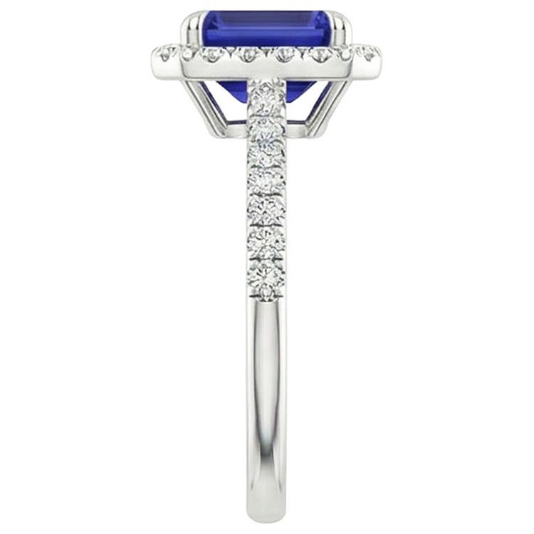 naturel diamant 4.25carats bague vue de profil