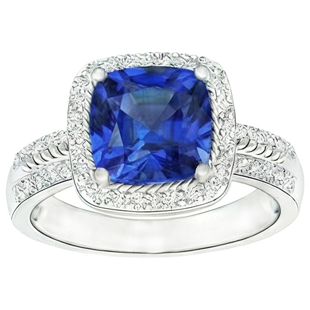naturel round diamant 4.50carats bague angle de côté