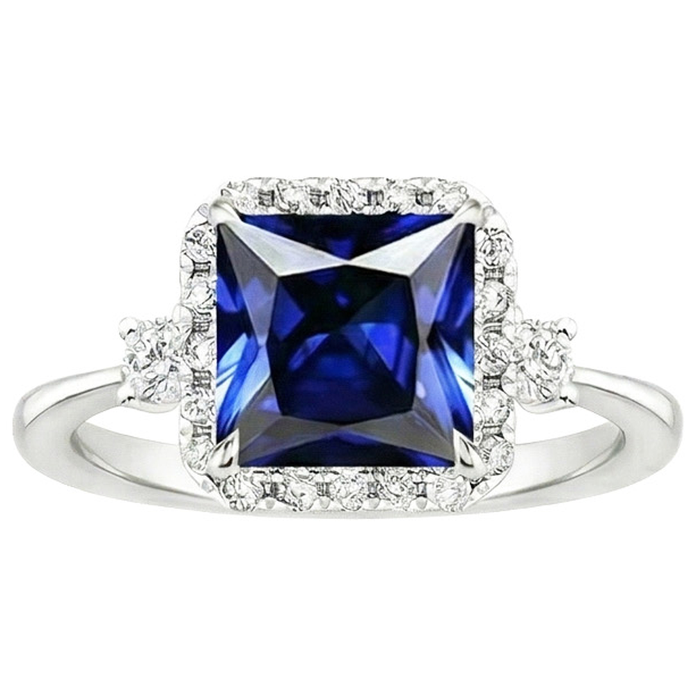 naturel diamant 6carats bague vue de profil