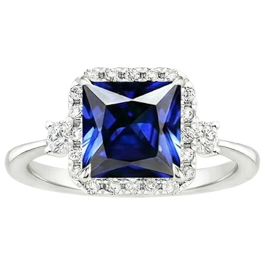 naturel diamant 6carats bague vue de profil